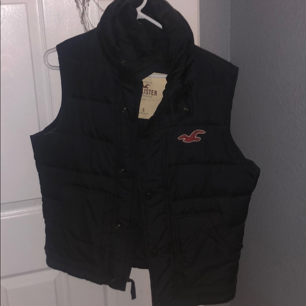 Navy Blue Hollister Puffer Vest